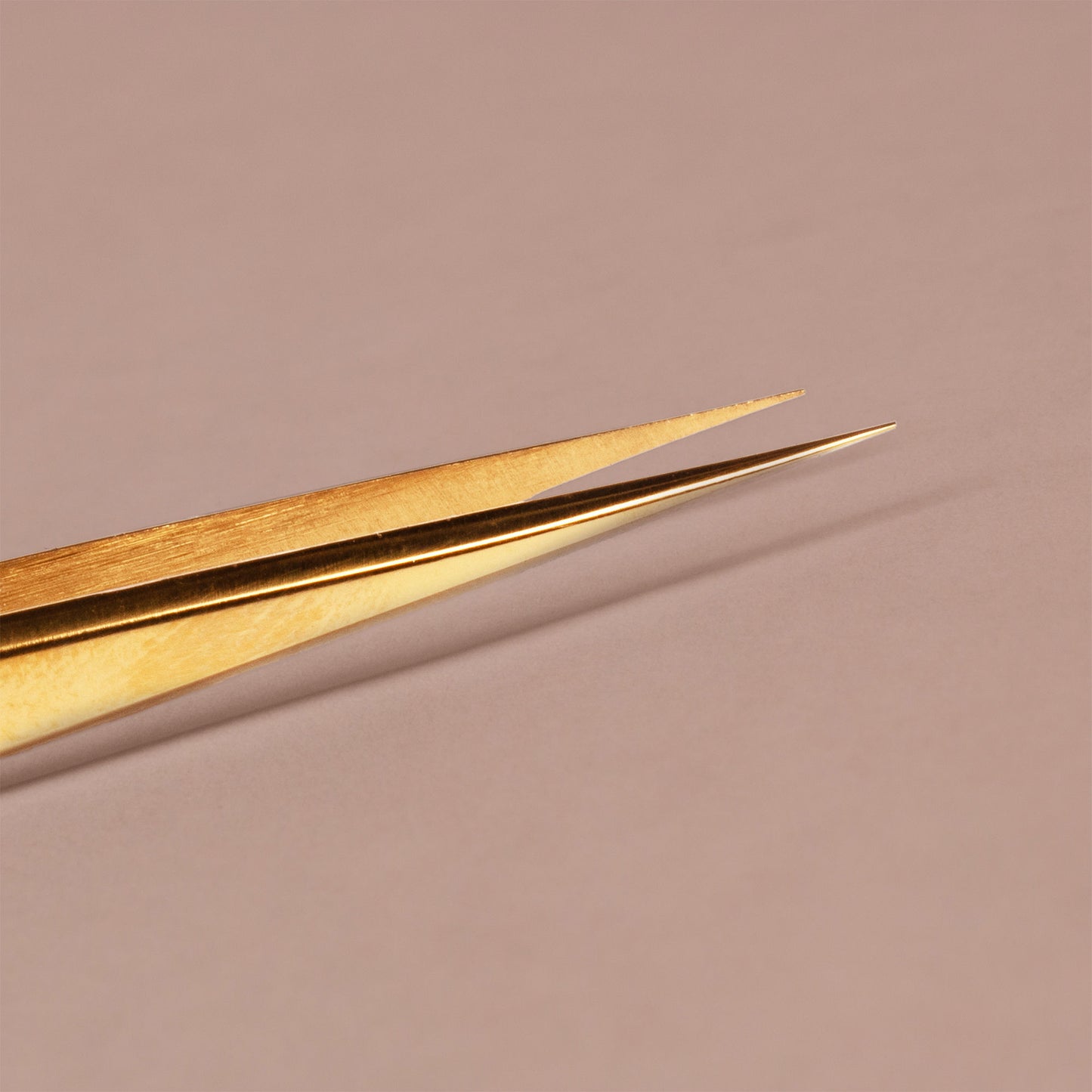 Slim Straight Isolation Tweezer- Gold