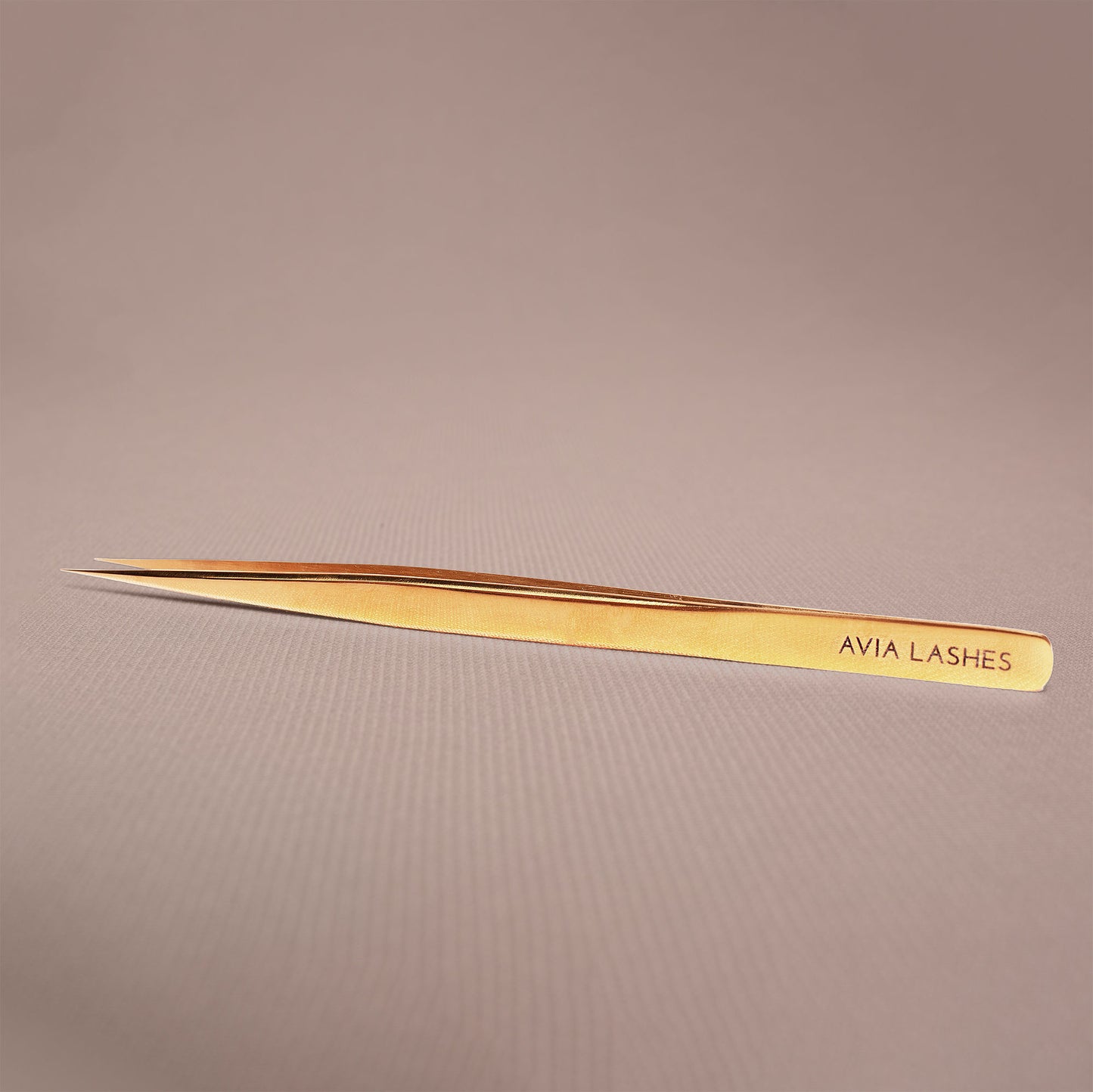 Slim Straight Isolation Tweezer- Gold